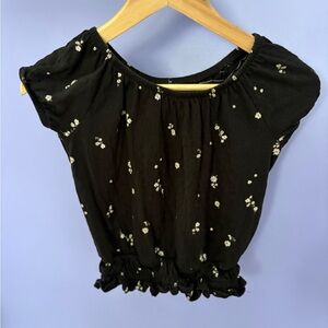 Floral Black girls Top